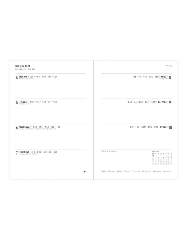 Letts Agenda Essence A6 Semainier-Agenda-Letts-Papeterie du Dôme