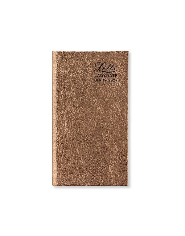 Letts Agenda Ladydate Medium Pocket Semainier-Agenda-Letts-2027-Or Rose-Papeterie du Dôme