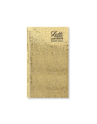 Letts Agenda Ladydate Medium Pocket Semainier-Agenda-Letts-2027-Gold-Papeterie du Dôme