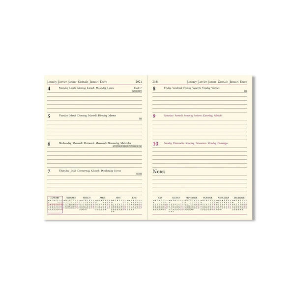 Letts Agenda Lecassa A6+ Semainier-Agenda-Letts-Papeterie du Dôme