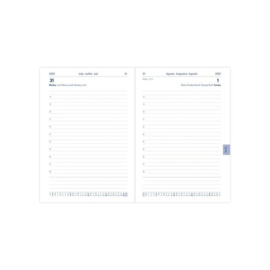 Letts Agenda Memo A5 Journalier Scolaire-Agenda-Letts-2023-2024-Noir-Papeterie du Dôme