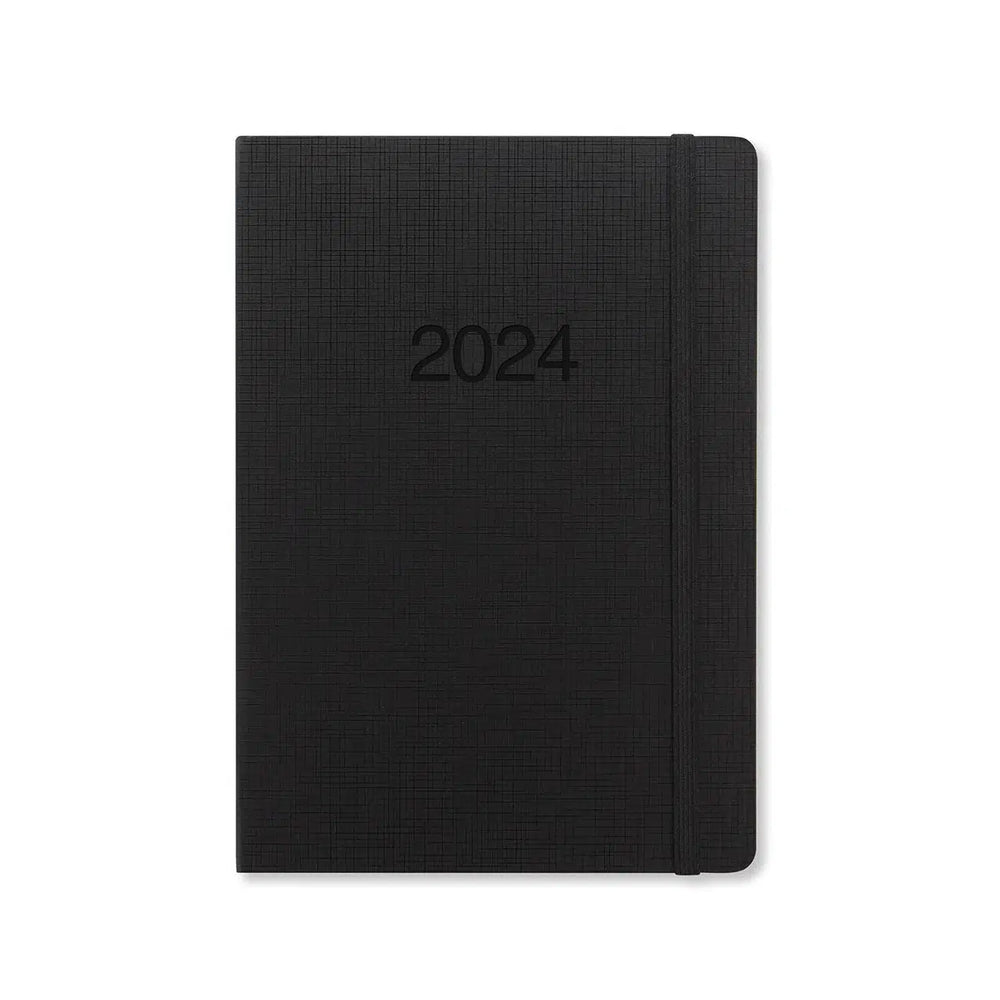 Letts Agenda Memo A5 Semainier-Agenda-Letts-2024-Noir-Papeterie du Dôme