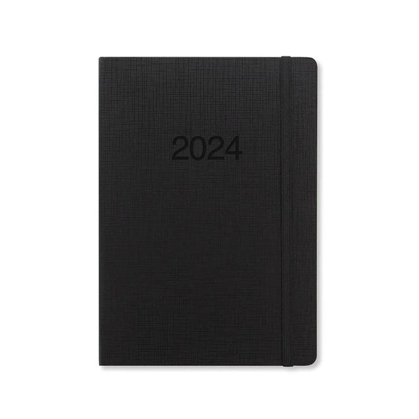 Letts Agenda Memo A5 Semainier-Agenda-Letts-2024-Noir-Papeterie du Dôme