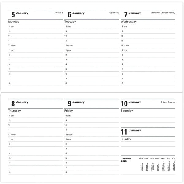 Letts Agenda Memo Slim Semainier-Agenda-Letts-Papeterie du Dôme