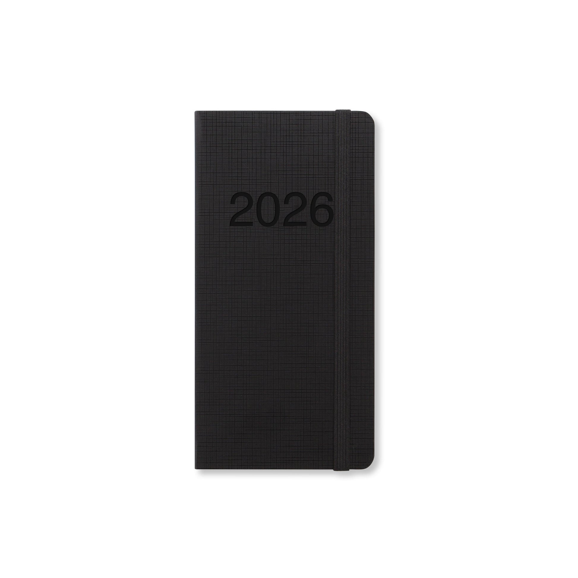 Letts Agenda Memo Slim Semainier à l'Italienne-Agenda-Letts-2026-Noir-Papeterie du Dôme