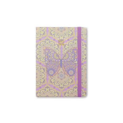 Letts Agenda Paisley A6 Semainier Académique-Agenda-Letts-2025-2026-Butterfly-Papeterie du Dôme