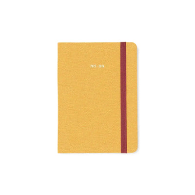 Letts Agenda Raw A6 Semainier Académique-Agenda-Letts-2025-2026-Mustard-Papeterie du Dôme