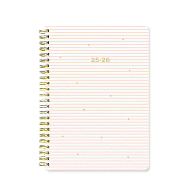 Letts Agenda Stripes A5 Semainier Académique-Agenda-Letts-2025-2026-Pink-Papeterie du Dôme