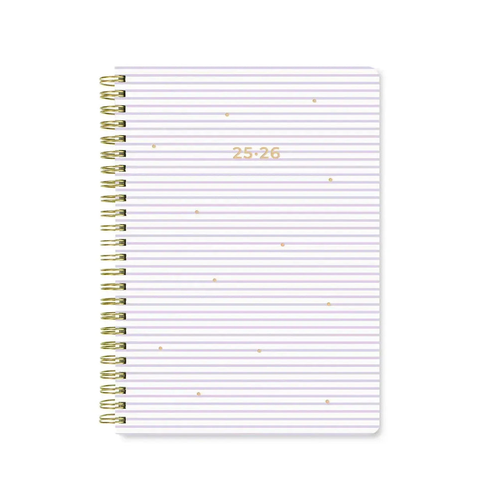 Letts Agenda Stripes A5 Semainier Académique-Agenda-Letts-2025-2026-Lila-Papeterie du Dôme