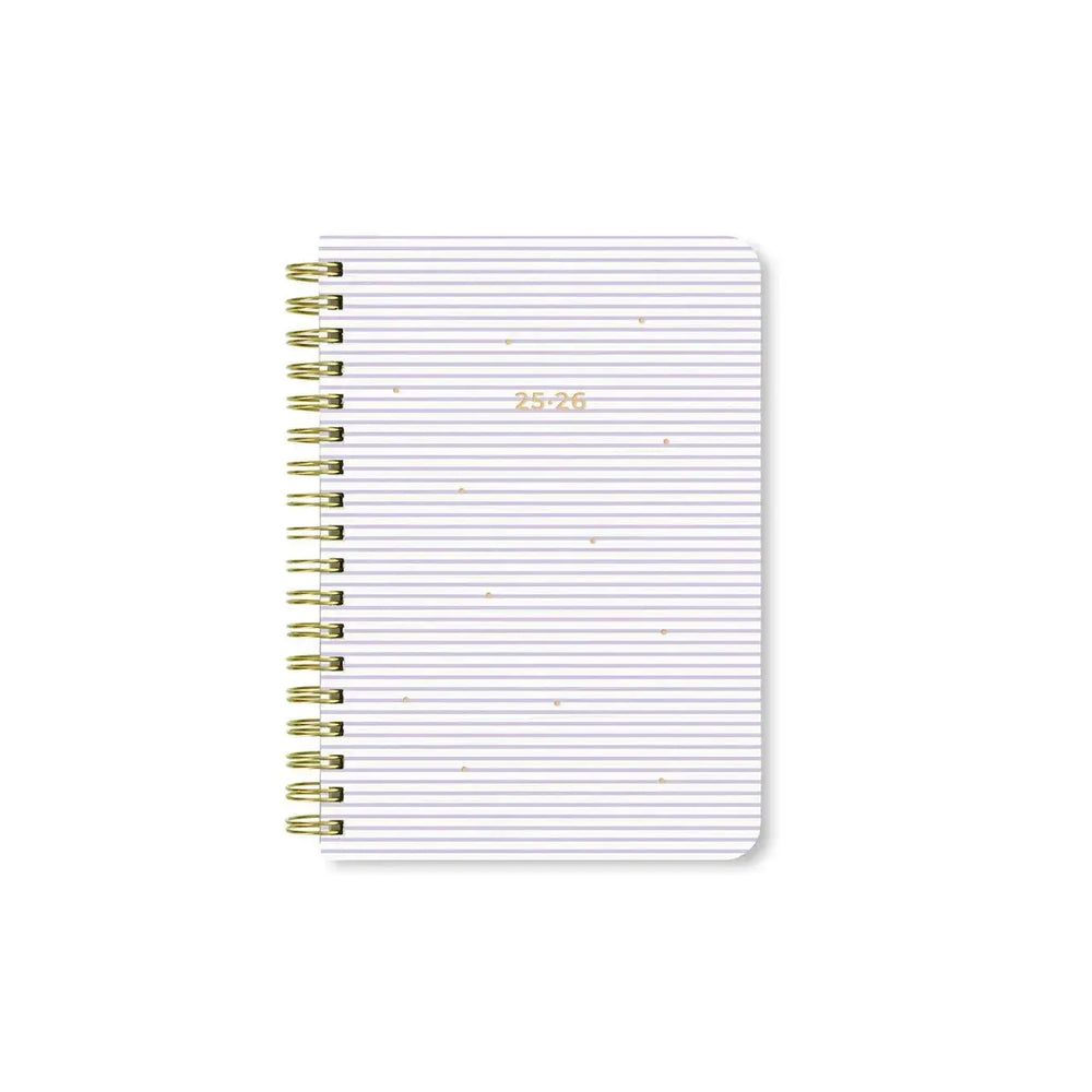 Letts Agenda Stripes A6 Semainier Académique-Agenda-Letts-2025-2026-Lilac-Papeterie du Dôme