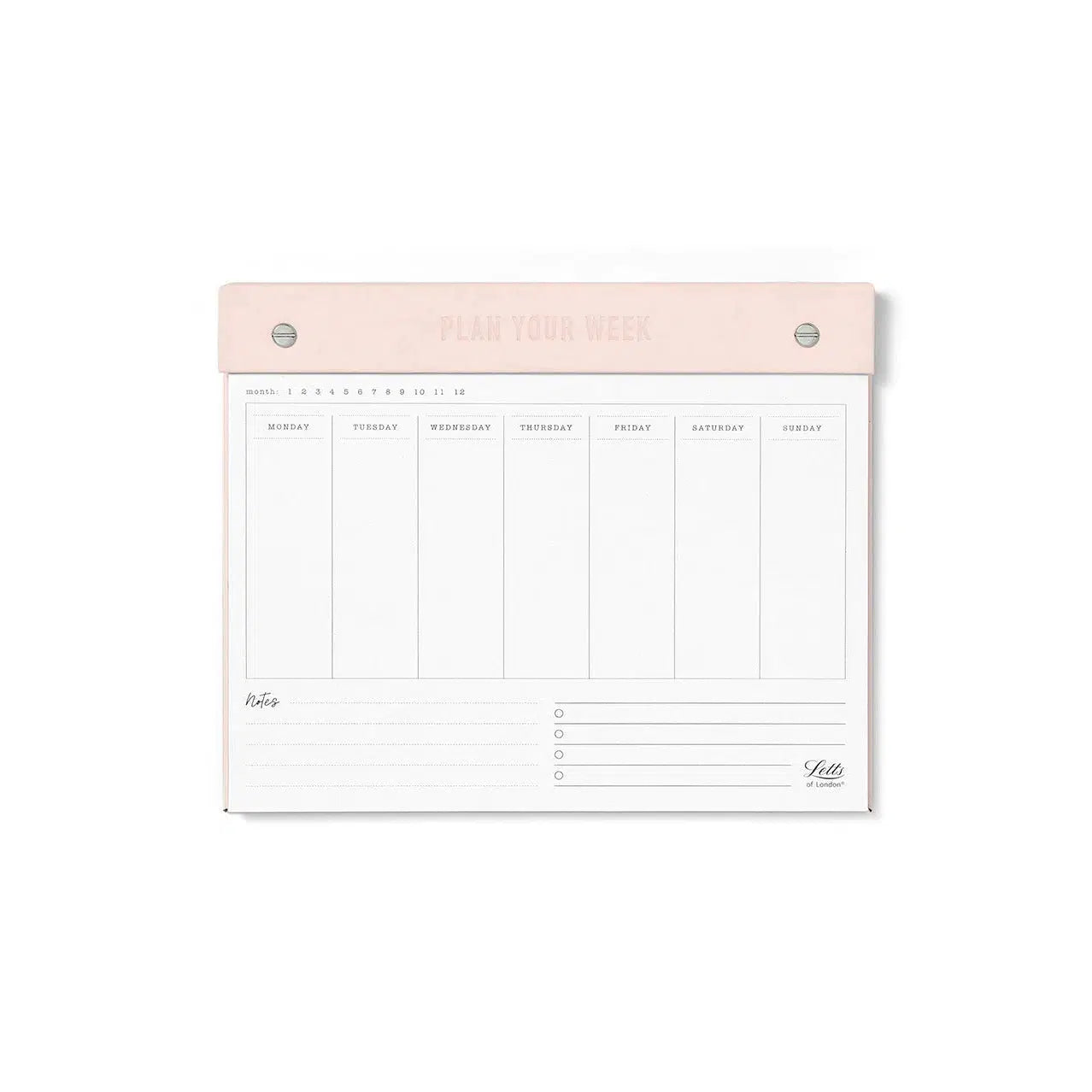 Letts Weekly Planner Conscious-Calendrier-Letts-Rose-Papeterie du Dôme