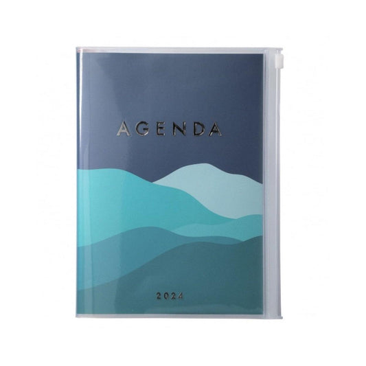 MARK'S Agenda A5 Mountain-Agenda-Mark's Europe-2023-2024-Bleu-Papeterie du Dôme