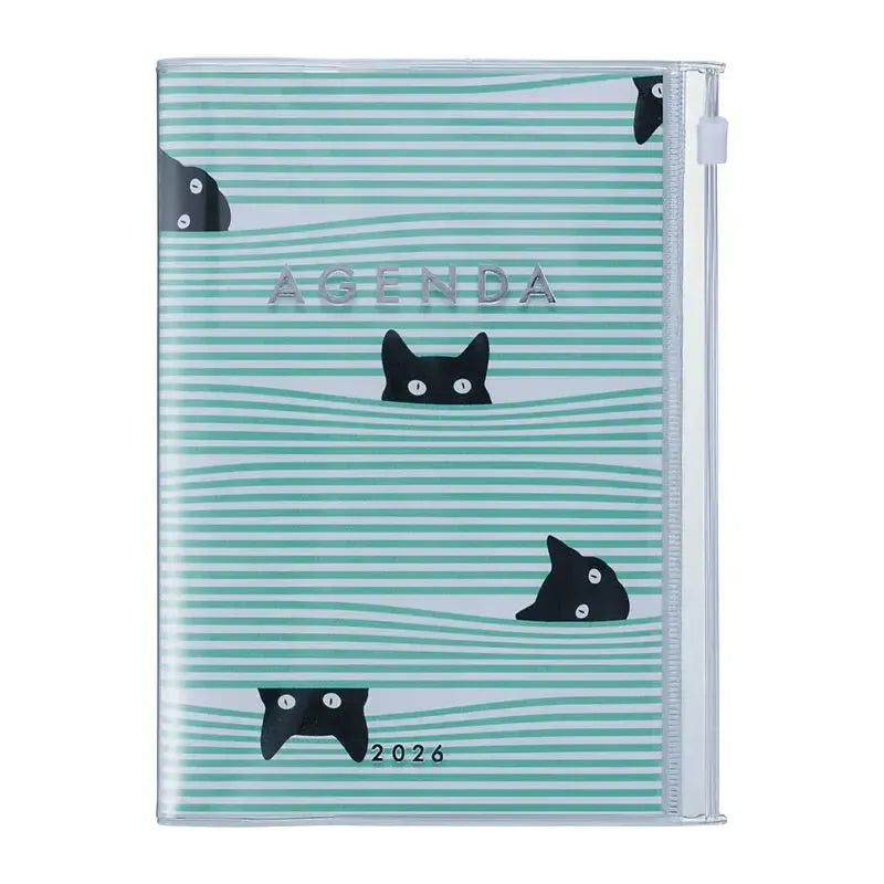 MARK'S Agenda A6 Cats-Agenda-Mark's-2025-2026-Mint-Papeterie du Dôme