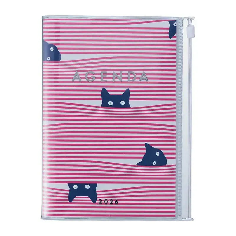 MARK'S Agenda A6 Cats-Agenda-Mark's-2025-2026-Pink-Papeterie du Dôme