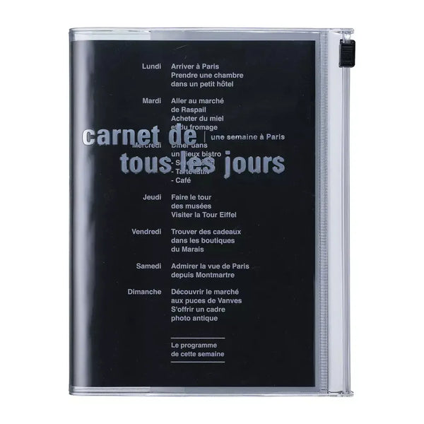 MARK'S Carnet A6 Zipper Days-Carnet-Mark's-Noir-Papeterie du Dôme