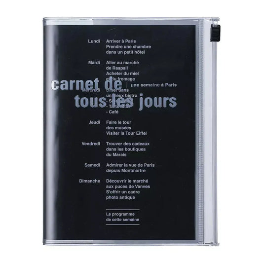 MARK'S Carnet A6 Zipper Days-Carnet-Mark's-Noir-Papeterie du Dôme