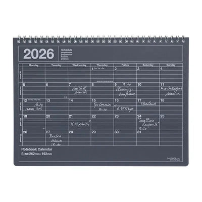 MARK'S Notebook Calendar-Calendrier-Mark's-2026-Medium-Noir-Papeterie du Dôme
