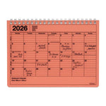 MARK'S Notebook Calendar-Calendrier-Mark's-2026-Small-Orange-Papeterie du Dôme