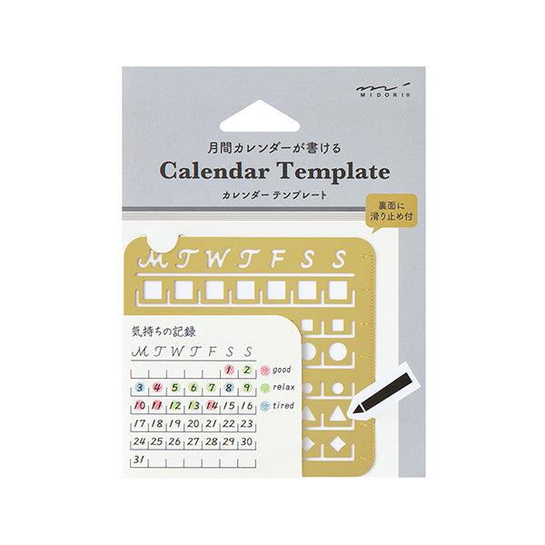 MDR Calendar Template-Règle-Midori-M-Papeterie du Dôme