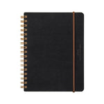 MDR Carnet Grain B6 Spiralé-Carnet-Midori-Noir-Papeterie du Dôme