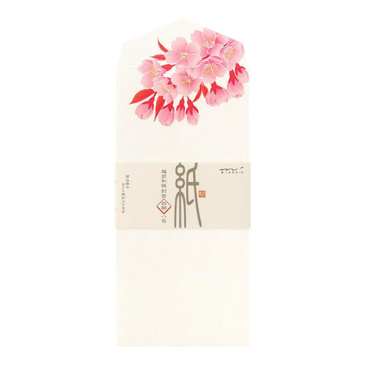MDR Enveloppes Fleuries-Correspondance-Midori-Fleurs de cerisiers-Papeterie du Dôme