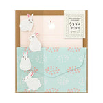 MDR Mini Set Lettres et Enveloppes-Correspondance-Midori-Lapin-Papeterie du Dôme