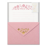 MDR Set Lettres et Enveloppes-Correspondance-Midori-Fleur-Papeterie du Dôme