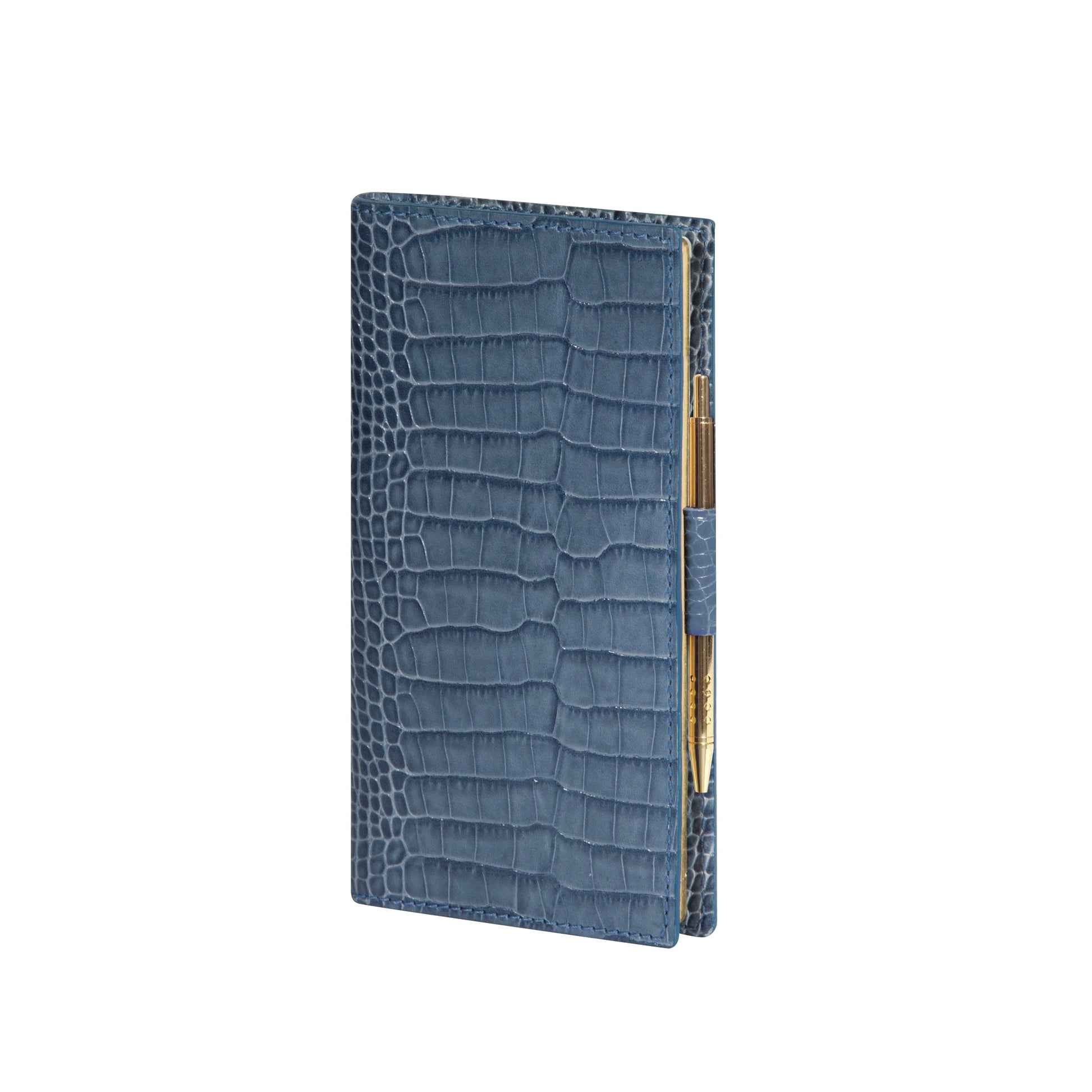 MGN Agenda AS16 Croco Savannah Mignon-Agenda-Mignon-Bleu acier-Papeterie du Dôme