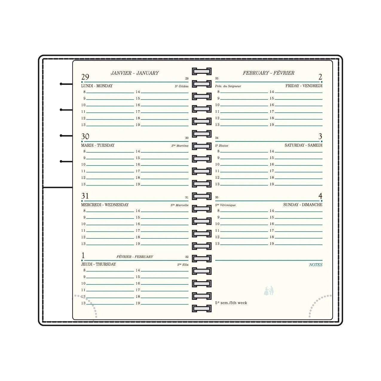 MGN Agenda AS16 Croco Savannah Mignon-Agenda-Mignon-Papeterie du Dôme