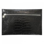 MGN Pochette Plate Zippée Savannah-Mignon-Noir-Papeterie du Dôme