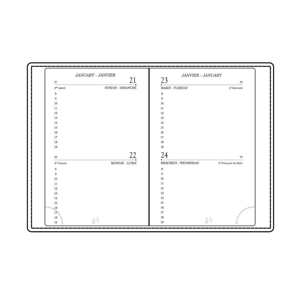 MGN Recharge Agenda A12R 2J/P avec Répertoire Mignon-Recharge Agenda-Mignon-Papeterie du Dôme