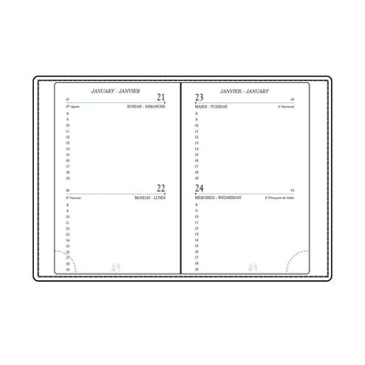 MGN Recharge Agenda A12R 2J/P avec Répertoire Mignon-Recharge Agenda-Mignon-Papeterie du Dôme