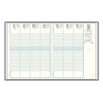 MGN Recharge Agenda A27R Sem/2P Cousue avec Répertoire Mignon-Recharge Agenda-Mignon-Papeterie du Dôme