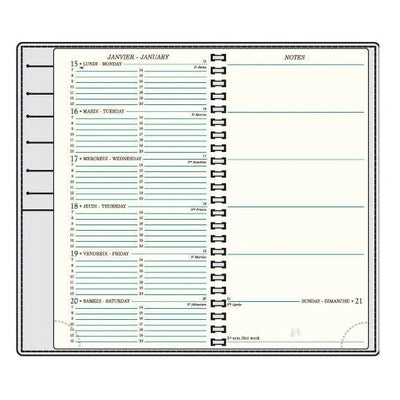 MGN Recharge Agenda AS18R Semaine/1Page + Notes Spiralé avec Atlas et Répertoire Mignon-Recharge Agenda-Mignon-Papeterie du Dôme