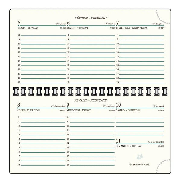 MGN Recharge Agenda IS16R à L'Italienne Mignon-Recharge Agenda-Mignon-Papeterie du Dôme