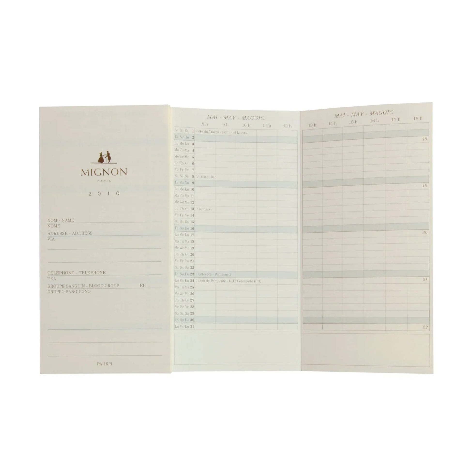 MGN Recharge Agenda PA16R Planning avec Atlas et Répertoire Mignon-Recharge Agenda-Mignon-Papeterie du Dôme