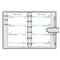 MGN Refill Agenda SK12R Week/2Pages Perforated with Directory