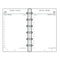 MGN Refill Diary TK12R 1Day/Page 4 Quarters Perforated with Directory