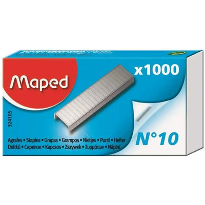 MPD Agrafes N°10 Boite 1000-Agrafes-Maped-Papeterie du Dôme