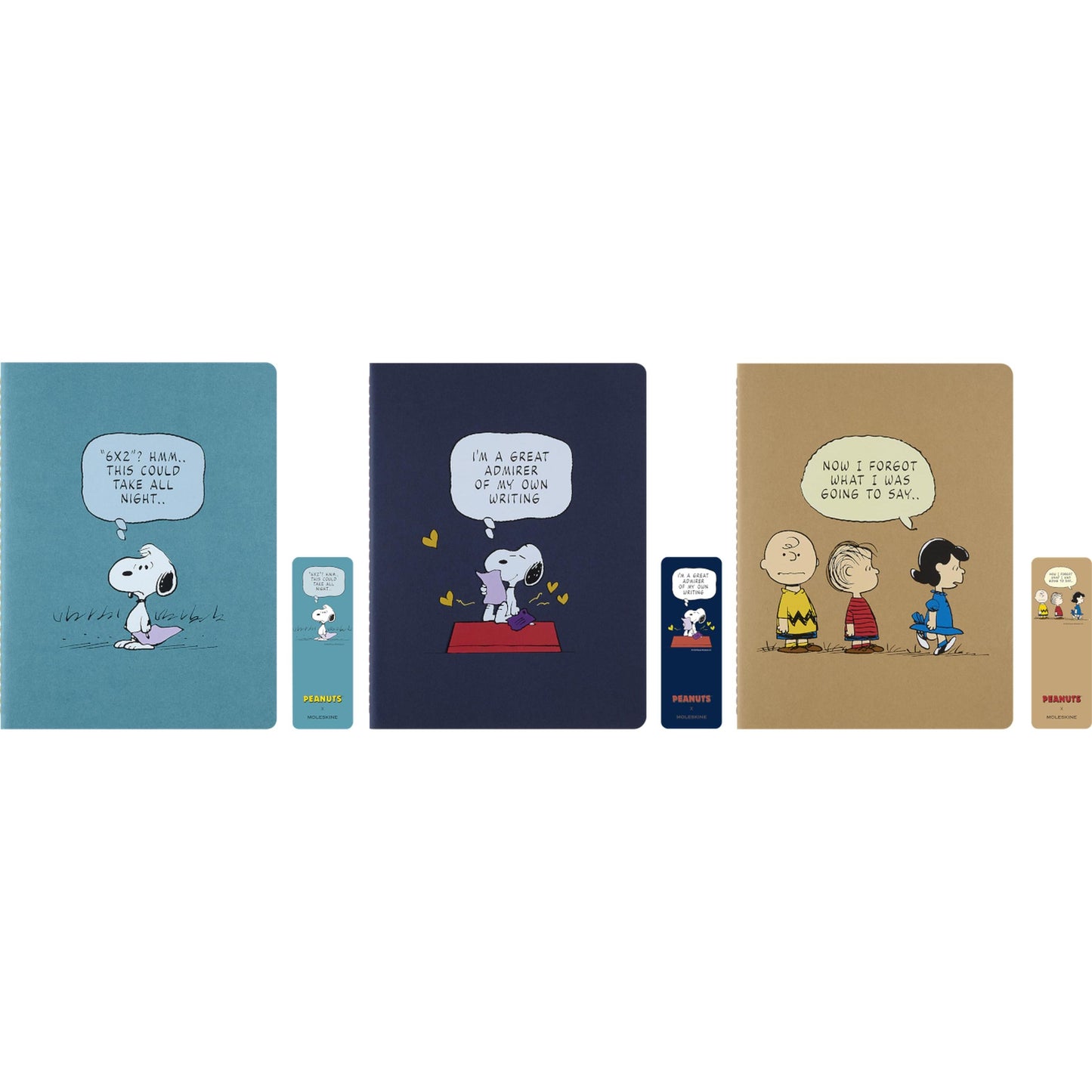 MSK 3 Cahiers Peanuts XL-Cahier-Moleskine-Papeterie du Dôme