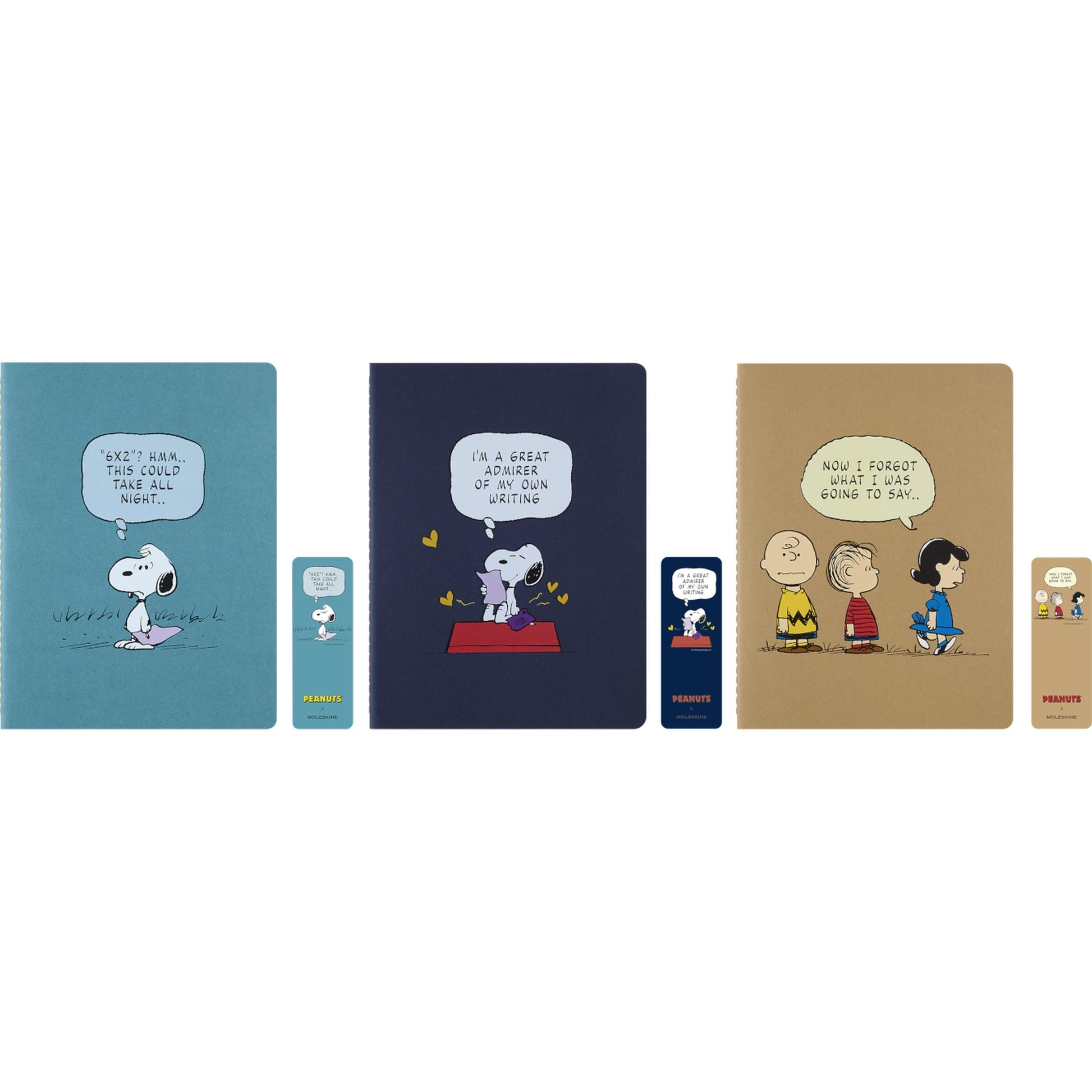 MSK 3 Cahiers Peanuts XL-Cahier-Moleskine-Papeterie du Dôme