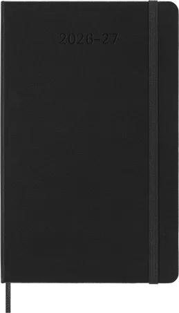 MSK Agenda Journalier Rigide 18 mois-Agenda-Moleskine-2026-2027-Noir-Large 13x21-Papeterie du Dôme