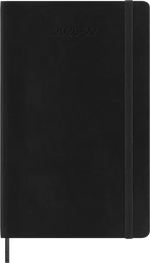 MSK Agenda Journalier Souple 18 mois-Agenda-Moleskine-2026-2027-Noir-Large 13x21-Papeterie du Dôme