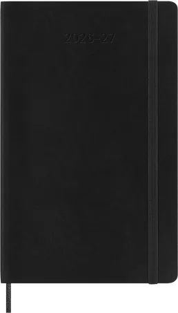 MSK Agenda Journalier Souple 18 mois-Agenda-Moleskine-2026-2027-Noir-Large 13x21-Papeterie du Dôme