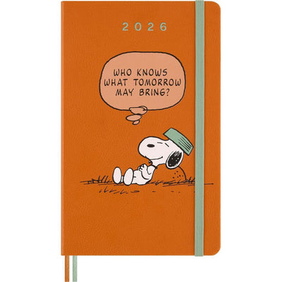 MSK Agenda Peanuts Semainier & Carnet Rigide 12 mois-Agenda-Moleskine-2026-Large 13x21-Papeterie du Dôme