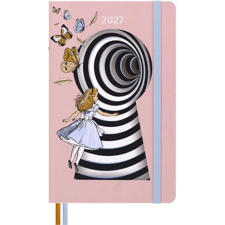 MSK Agenda Semainier & Carnet Alice au Pays des Merveilles Rigide 12 mois-Agenda-Moleskine-2027-Alice-Large 13x21-Papeterie du Dôme