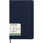 MSK Agenda Semainier & Carnet Rigide 12 mois-Agenda-Moleskine-2027-Bleu saphir-Large 13x21-Papeterie du Dôme