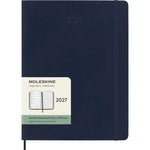 MSK Agenda Semainier & Carnet Rigide 12 mois-Agenda-Moleskine-2027-Bleu saphir-XL 19x25-Papeterie du Dôme