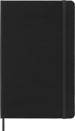MSK Agenda Semainier & Carnet Rigide 18 mois-Agenda-Moleskine-2026-2027-Noir-Large 13x21-Papeterie du Dôme