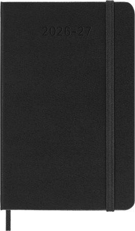 MSK Agenda Semainier & Carnet Rigide 18 mois-Agenda-Moleskine-2026-2027-Noir-Pocket 9x14-Papeterie du Dôme